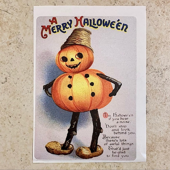 Accessories - 6/$12 🎃 Vintage Halloween Postcard Sticker